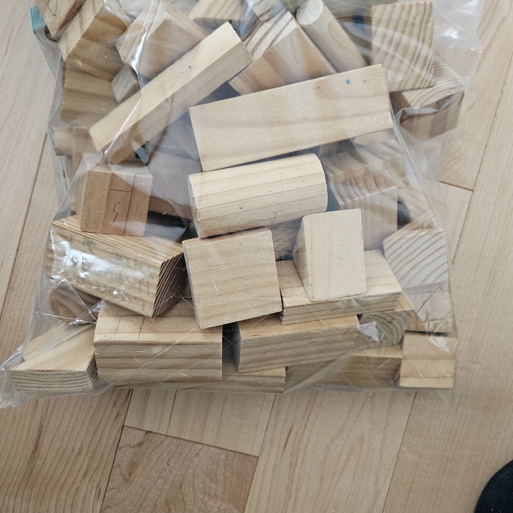 Wooden Building Blocks Set